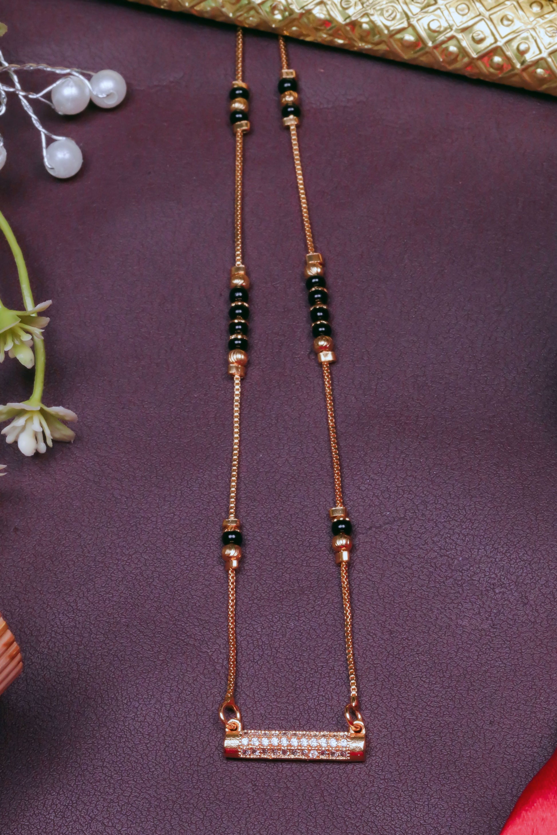 Shimmer Line Mangalsutra For Women