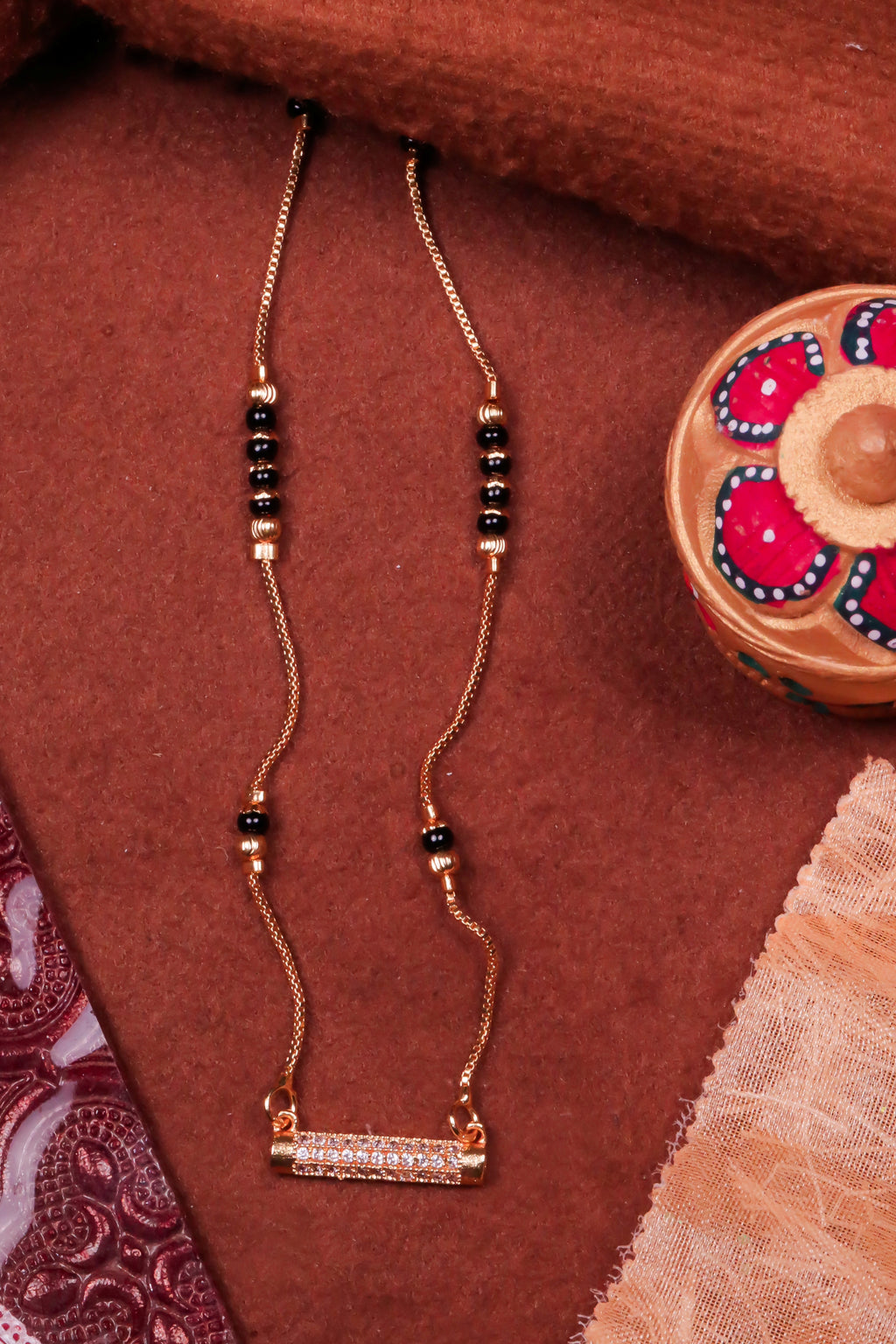 Shimmer Line Mangalsutra For Women
