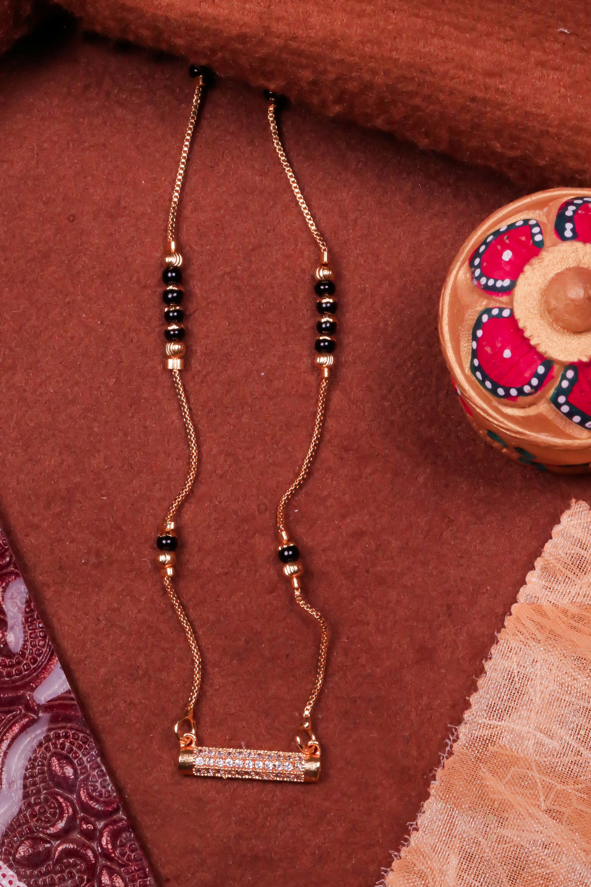 Shimmer Line Mangalsutra For Women