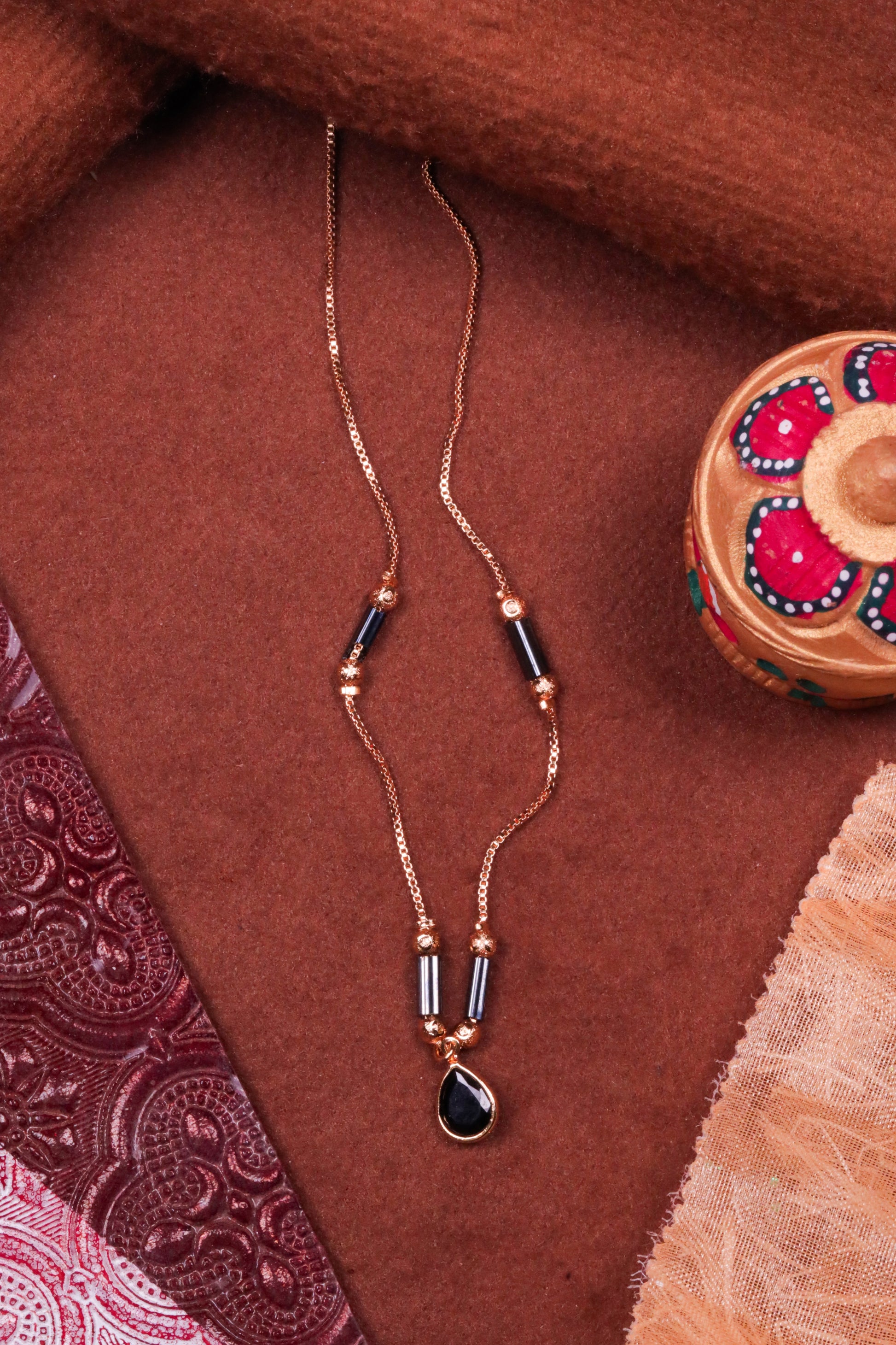 Elegant Black Drop Necklace For Women