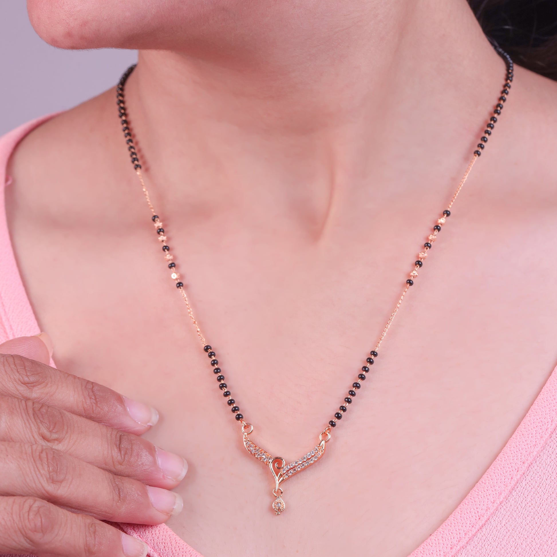 Rose Drape Mangalsutra For Women