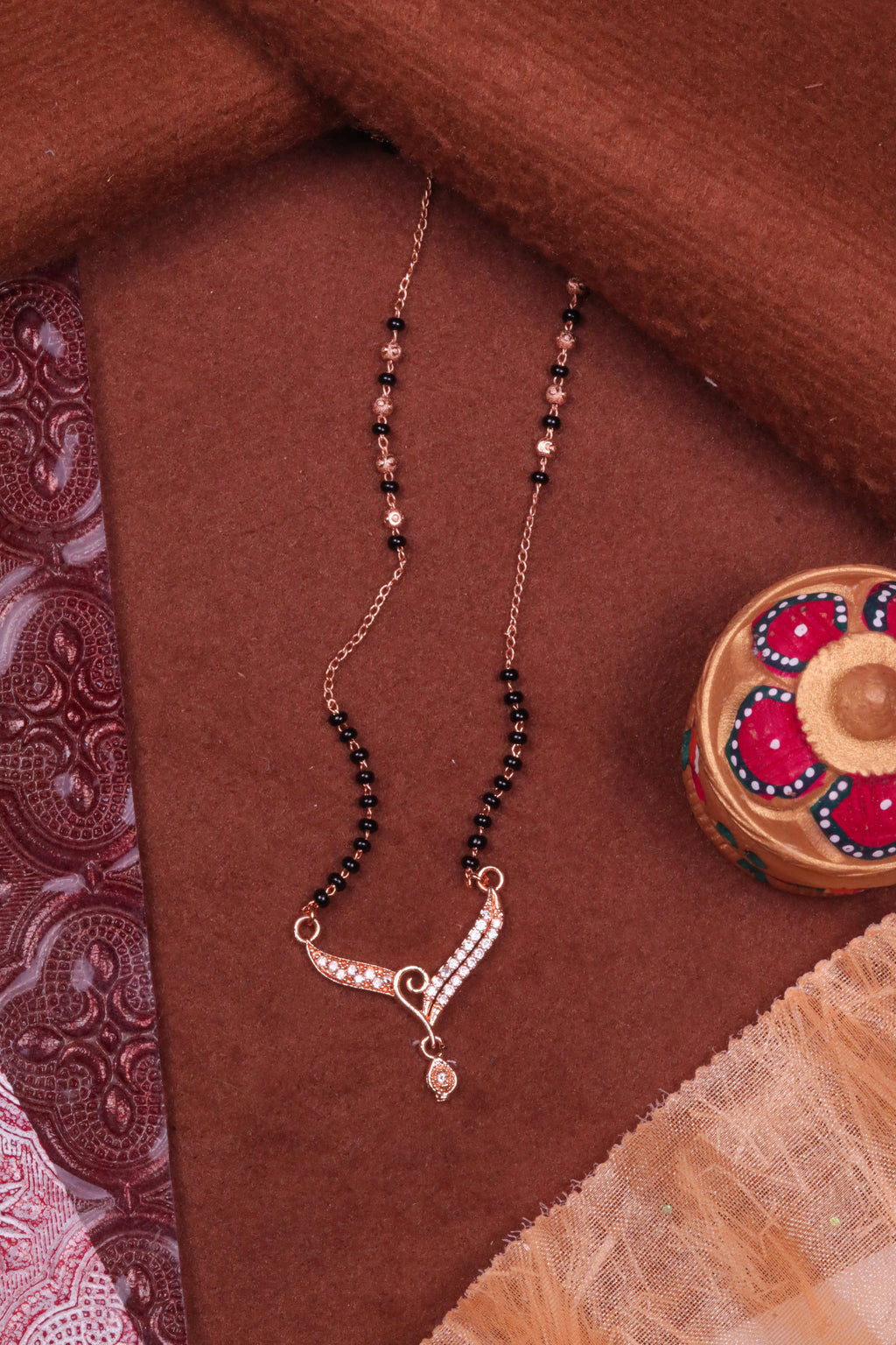 Rose Drape Mangalsutra For Women