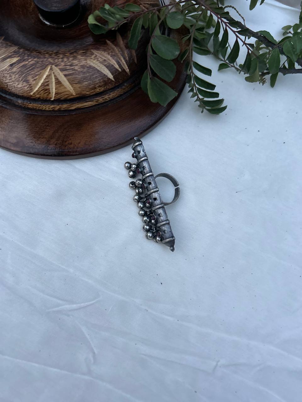 Damaru Taal Ring For Women