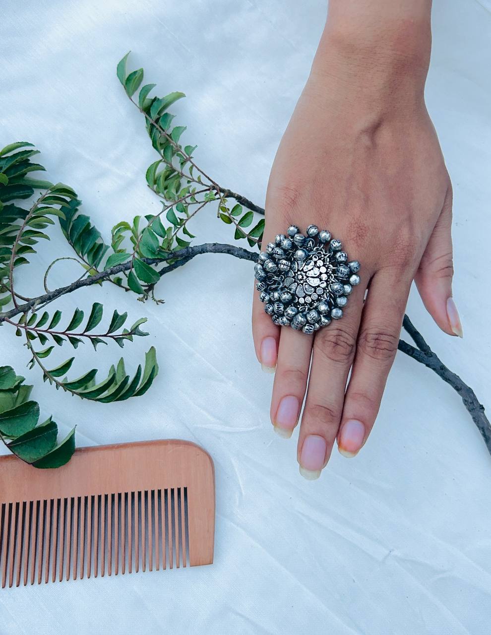 Ghungroo Mandala Ring For Women
