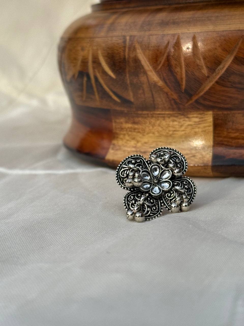 Phoolkali Ghungroo Ring For Women