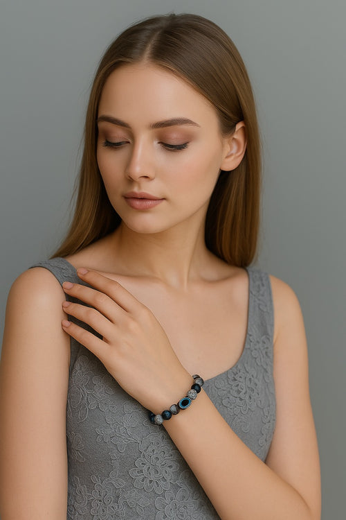 Black Evil Eye Beads For Women