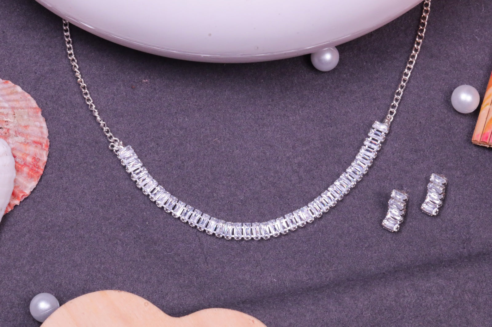 Straight Line Diamond Set For Women