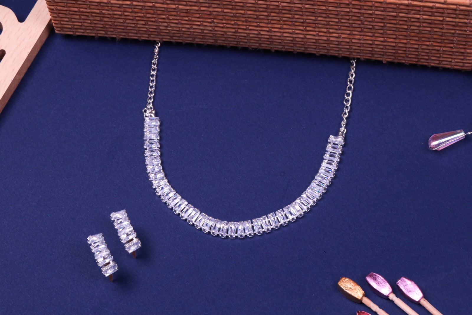 Straight Line Diamond Set For Women